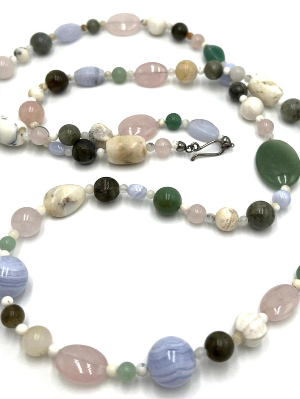 DTR Mine Finds Jay King  Agate Jasper 925 Silver Necklace